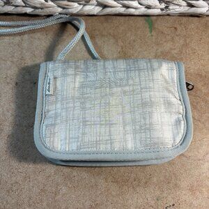 Eddie Bauer Gray Crossbody Zip Wallet